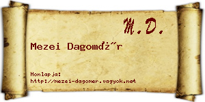 Mezei Dagomér névjegykártya